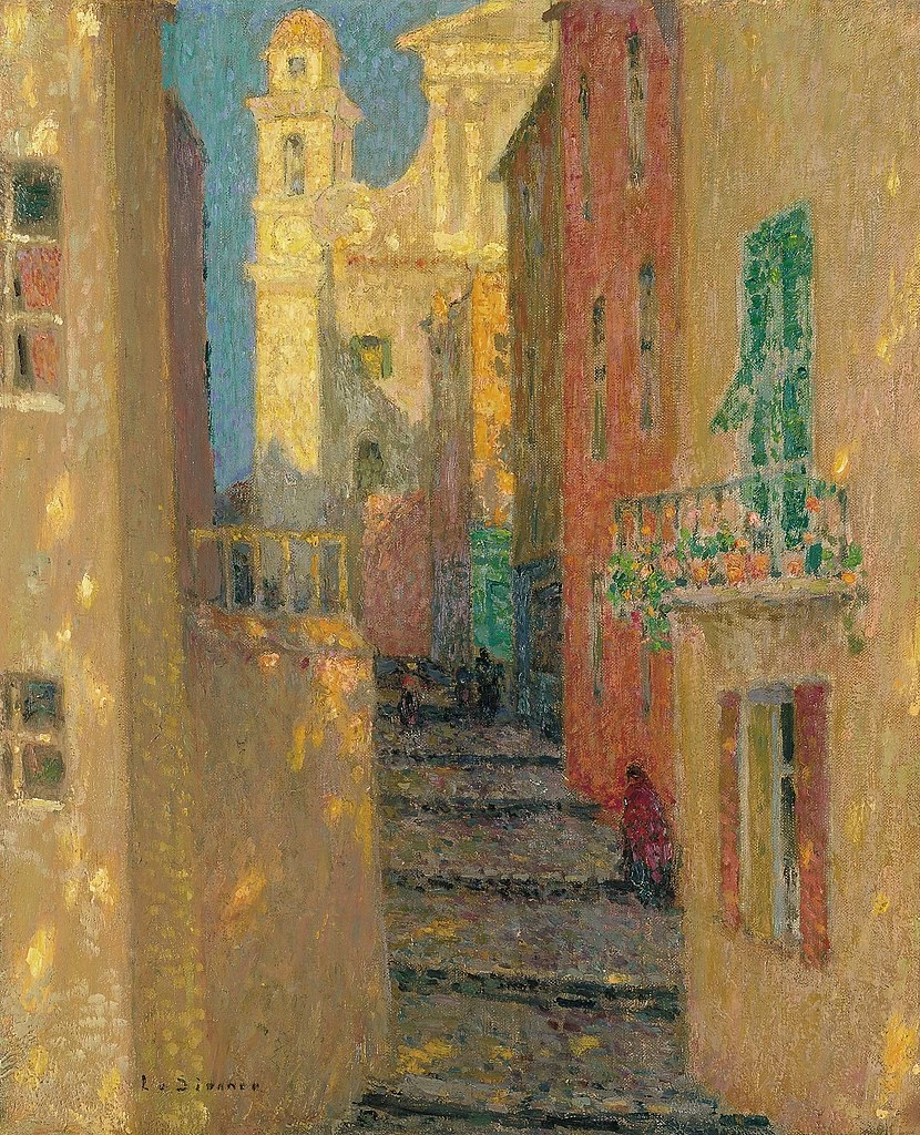 Henri Le Sidaner - 252, Via della chiesa, Villefranche, sur, mer, Museo Nacional Thyssen, Bornemisza, Madrid